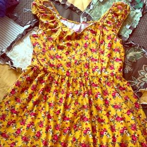 Super soft spring dress with button detail (xxl)